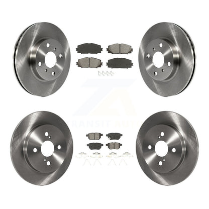 Brake Rotor And Semi-Metallic Pad Front Rear Kit For 2012-2013 Toyota Yaris L LE