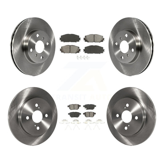 Brake Rotor And Semi-Metallic Pad Front Rear Kit For 2012-2013 Toyota Yaris L LE