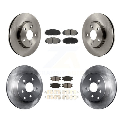 Disc Brake Rotor & Semi-Metallic Pad Front Rear Kit For Toyota RAV4 Lexus HS250h