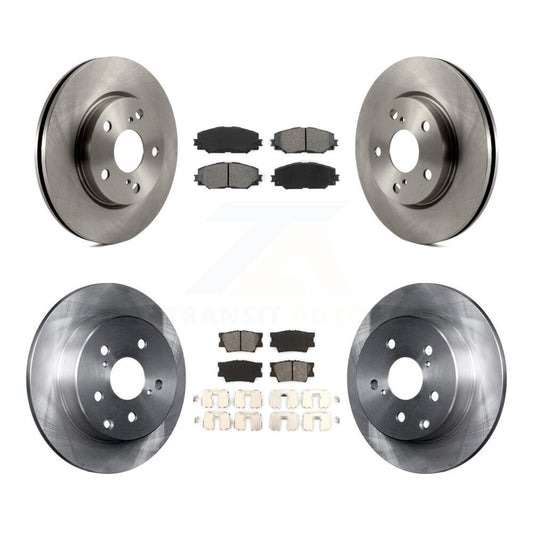 Disc Brake Rotor & Semi-Metallic Pad Front Rear Kit For Toyota RAV4 Lexus HS250h