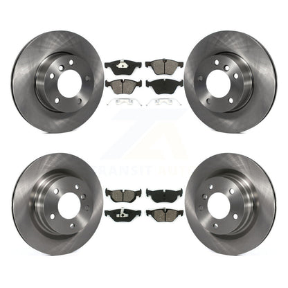 Disc Brake Rotors And Semi-Metallic Pads Front Rear Kit For BMW 328i 323i 325i