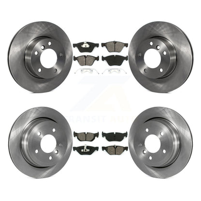 Disc Brake Rotors And Semi-Metallic Pads Front Rear Kit For BMW 328i 328xi 325xi