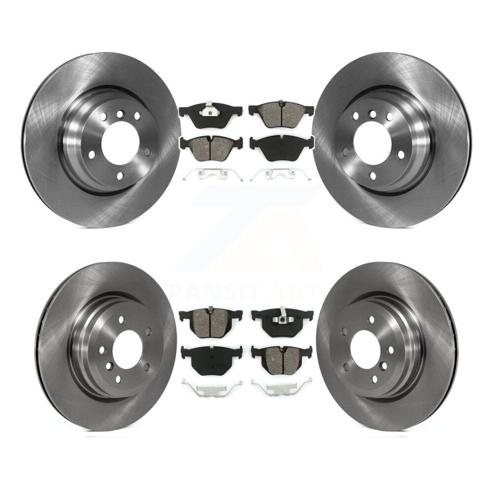 Disc Brake Rotors And Semi-Metallic Pads Front Rear Kit For 2006 BMW 330i 330xi