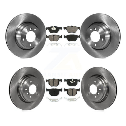 Disc Brake Rotors And Semi-Metallic Pads Front Rear Kit For 2006 BMW 330i 330xi