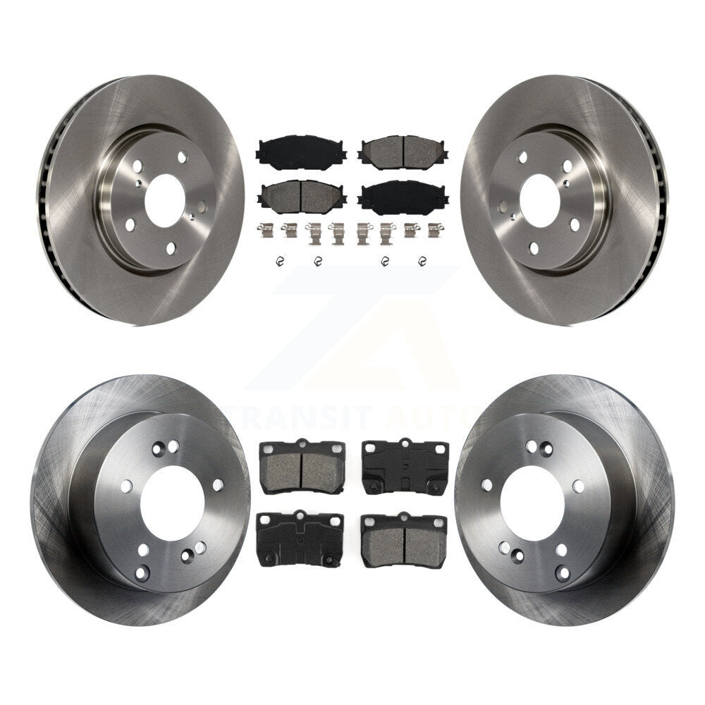 Disc Brake Rotors And Semi-Metallic Pads Front Rear Kit For Lexus IS250