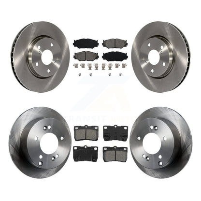 Disc Brake Rotors And Semi-Metallic Pads Front Rear Kit For Lexus IS250