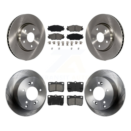Disc Brake Rotors And Semi-Metallic Pads Front Rear Kit For Lexus IS250