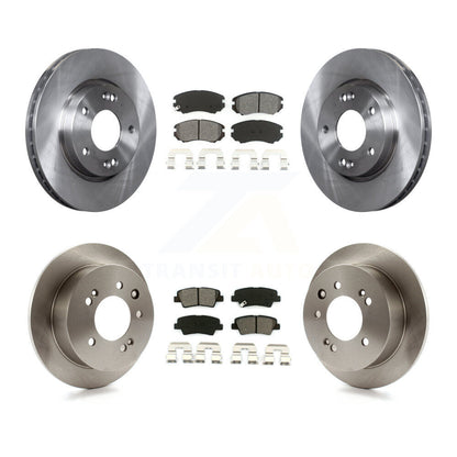 Brake Rotor & Semi-Metallic Pad Front Rear Kit For Hyundai Elantra From 03 23 10