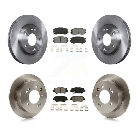 Brake Rotor & Semi-Metallic Pad Front Rear Kit For Hyundai Elantra From 03 23 10