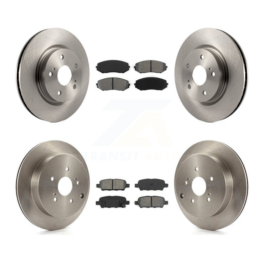 Brake Rotor & Semi-Metallic Pad Front Rear Kit For 2009-2013 Suzuki Grand Vitara