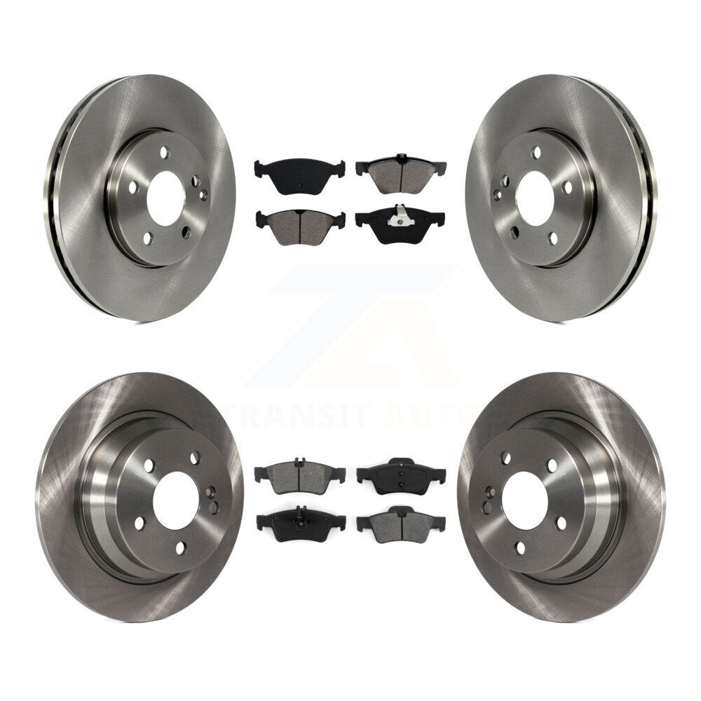 Disc Brake Rotors & Semi-Metallic Pad Front Rear Kit For Mercedes-Benz E320 E300