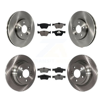 Disc Brake Rotors & Semi-Metallic Pad Front Rear Kit For Mercedes-Benz E320 E300