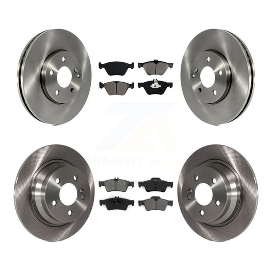 Disc Brake Rotors & Semi-Metallic Pad Front Rear Kit For Mercedes-Benz E320 E300