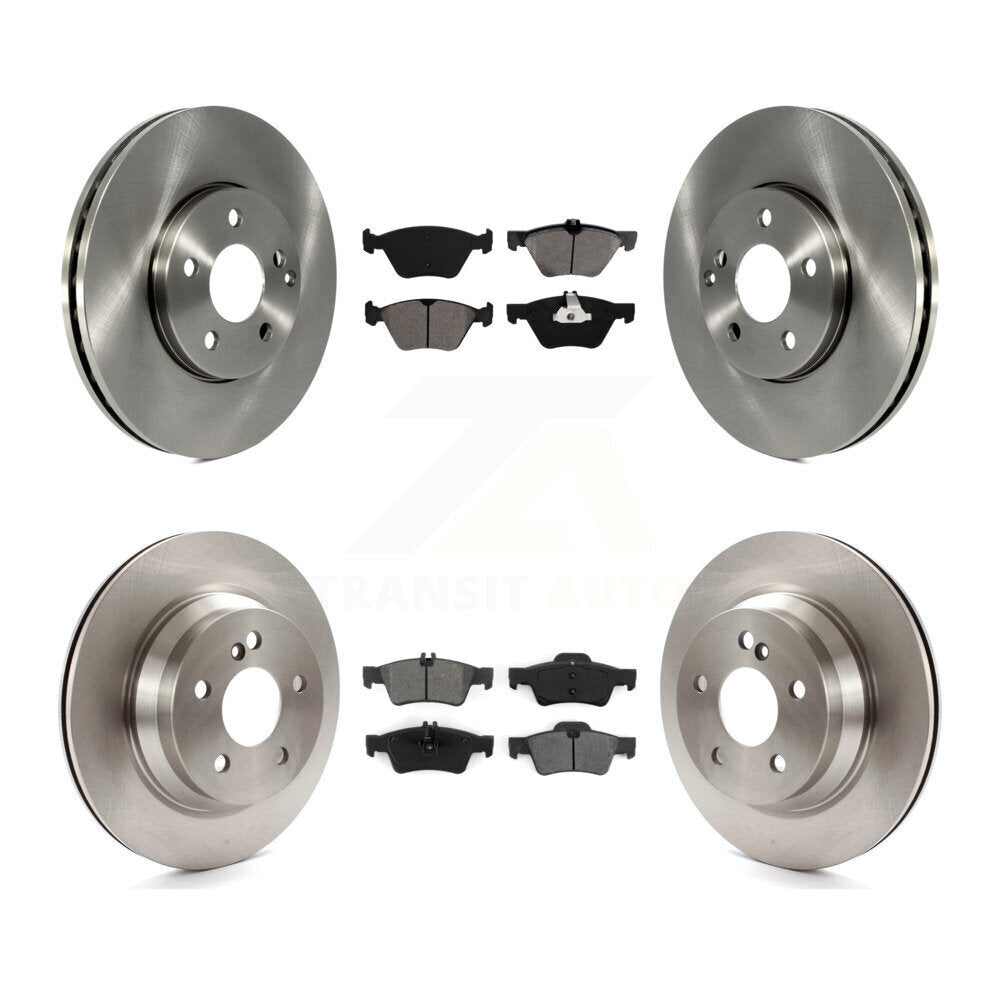 Brake Rotors & Semi-Metallic Pad Front Rear Kit For 04-05 Mercedes-Benz E320 AWD