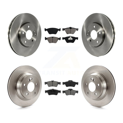 Brake Rotors & Semi-Metallic Pad Front Rear Kit For 04-05 Mercedes-Benz E320 AWD
