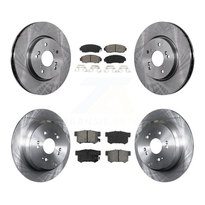 Disc Brake Rotors And Semi-Metallic Pads Front Rear Kit For Acura RDX