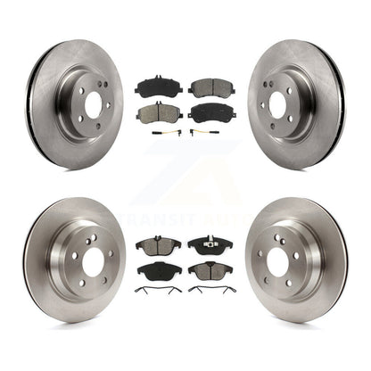 Brake Rotor And Semi-Metallic Pad Front Rear Kit For Mercedes-Benz GLK350 GLK250