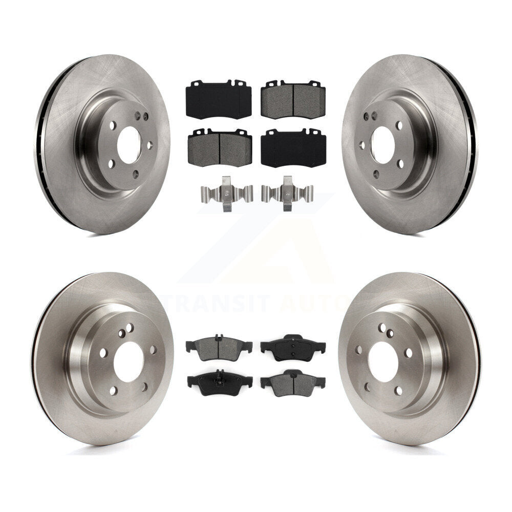 Brake Rotor And Semi-Metallic Pad Front Rear Kit For Mercedes-Benz CLS550 CLS500