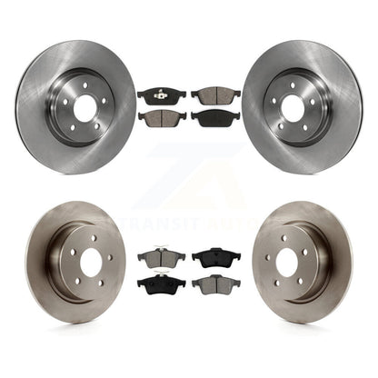 Brake Rotor And Semi-Metallic Pad Front Rear Kit For Ford Escape Transit Connect
