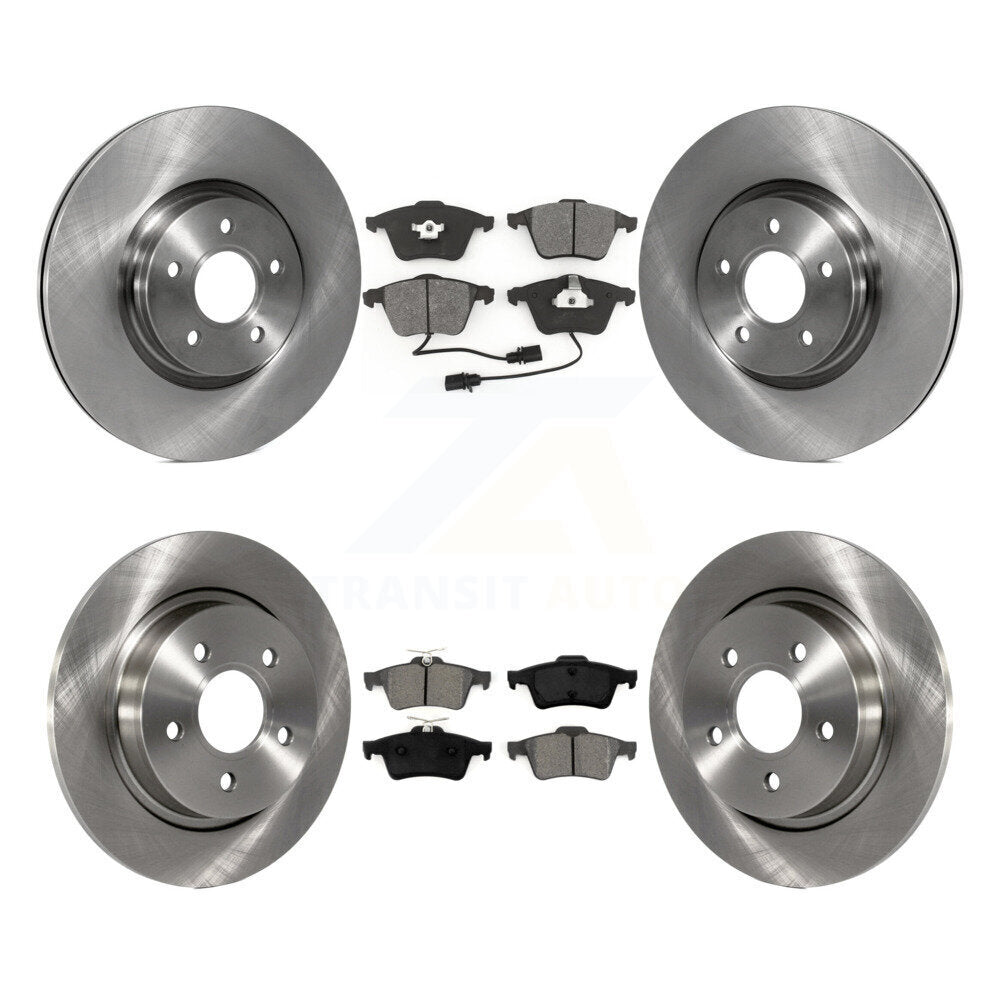 Disc Brake Rotors And Semi-Metallic Pads Front Rear Kit For Volvo S40 V50 C70