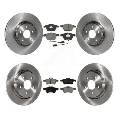 Disc Brake Rotors And Semi-Metallic Pads Front Rear Kit For Volvo S40 V50 C70