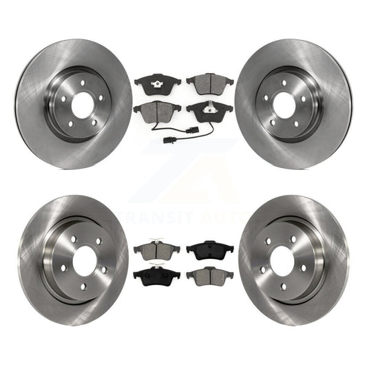 Disc Brake Rotors And Semi-Metallic Pads Front Rear Kit For Volvo S40 V50 C70