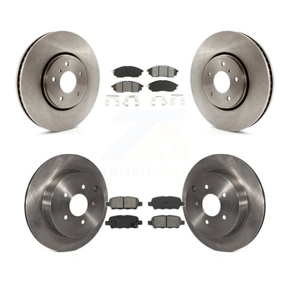 Disc Brake Rotors & Semi-Metallic Pad Front Rear Kit For INFINITI FX35 FX37 FX45