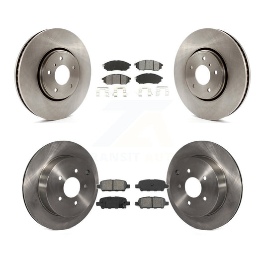 Disc Brake Rotors & Semi-Metallic Pad Front Rear Kit For INFINITI FX35 FX37 FX45