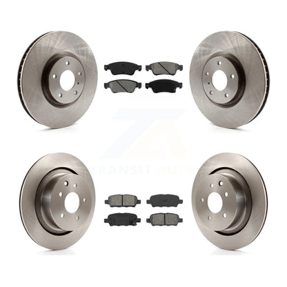Disc Brake Rotors And Semi-Metallic Pads Front Rear Kit For INFINITI G35 Q60