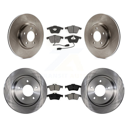 Disc Brake Rotors And Semi-Metallic Pads Front Rear Kit For Mazda 3