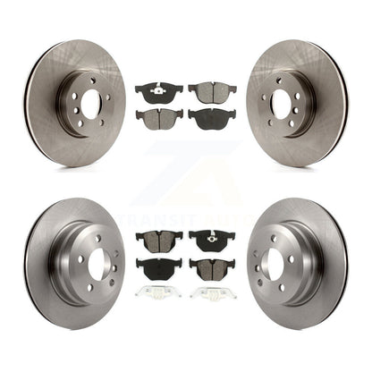 Disc Brake Rotors And Semi-Metallic Pads Front Rear Kit For BMW X5 X6