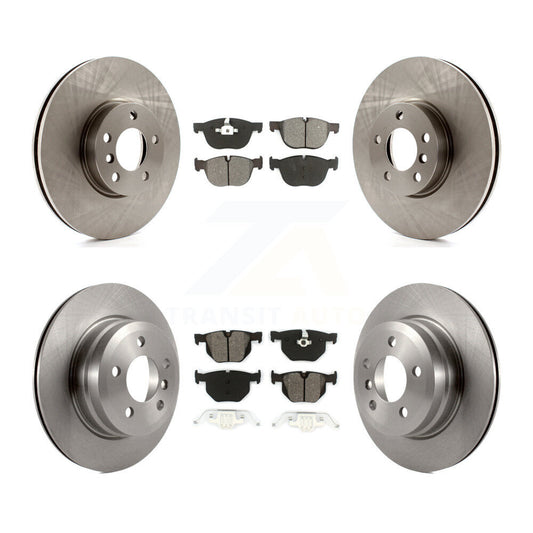 Disc Brake Rotors And Semi-Metallic Pads Front Rear Kit For BMW X5 X6