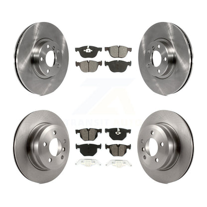Disc Brake Rotors And Semi-Metallic Pads Front Rear Kit For BMW X5 X6