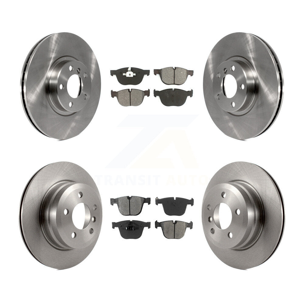 Brake Rotors Semi-Metallic Pad Front Rear Kit For 09 BMW X6 xDrive35i From 10 08