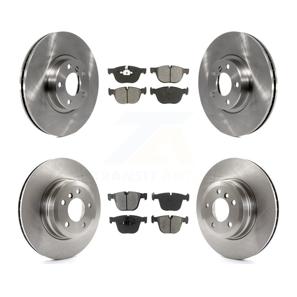 Disc Brake Rotors And Semi-Metallic Pads Front Rear Kit For BMW X5 X6