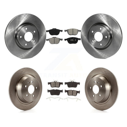 Disc Brake Rotors And Semi-Metallic Pads Front Rear Kit For Ford Escape
