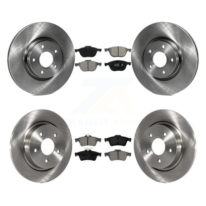 Disc Brake Rotors And Semi-Metallic Pad Front Rear Kit For Volvo S40 C30 V50 C70