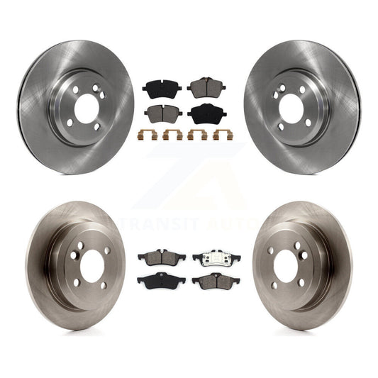 Disc Brake Rotors And Semi-Metallic Pads Front Rear Kit For Mini Cooper