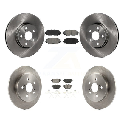 Brake Rotor & Semi-Metallic Pad Front Rear Kit For Toyota Corolla Matrix Pontiac