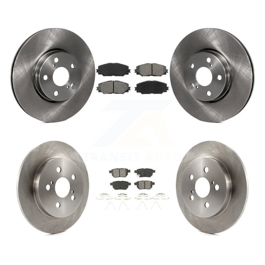 Brake Rotor & Semi-Metallic Pad Front Rear Kit For Toyota Corolla Matrix Pontiac