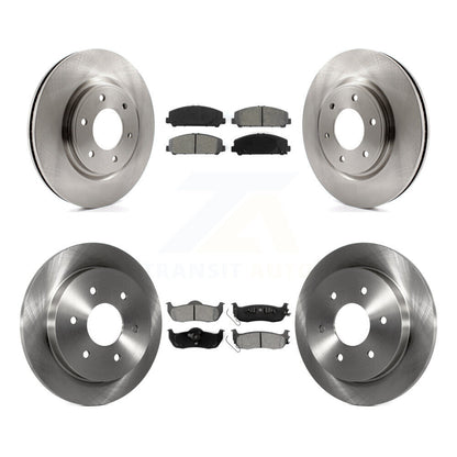 Brake Rotors & Semi-Metallic Pad Front Rear Kit For Nissan TITAN Armada INFINITI