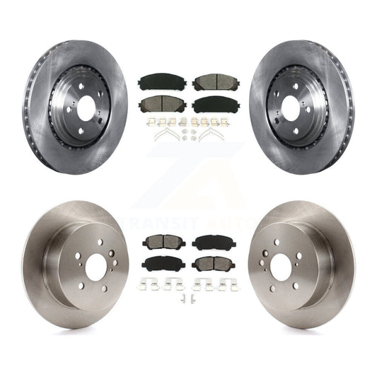 Brake Rotor And Semi-Metallic Pad Front Rear Kit For 2008-2013 Toyota Highlander