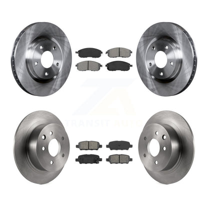 Brake Rotors & Semi-Metallic Pad Front Rear Kit For 2007-2012 Nissan Sentra SE-R