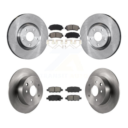 Brake Rotor Semi-Metallic Pad Front Rear Kit For 07-12 Nissan Sentra SE-R Spec V