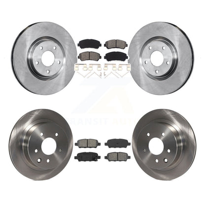 Brake Rotors Semi-Metallic Pad Front Rear Kit For 2014-2017 Nissan Juke Nismo RS