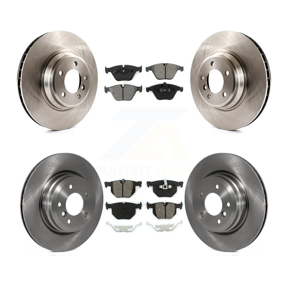 Brake Rotors Semi-Metallic Pad Front Rear Kit For BMW 335i xDrive X1 335xi 335is
