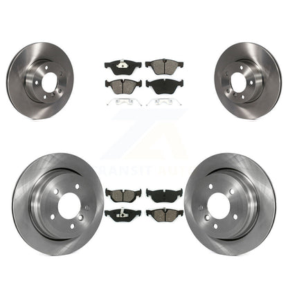 Disc Brake Rotors And Semi-Metallic Pads Front Rear Kit For BMW 328xi