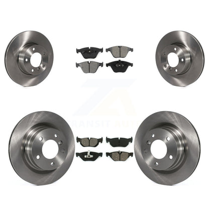 Disc Brake Rotors And Semi-Metallic Pads Front Rear Kit For BMW 323i 328i