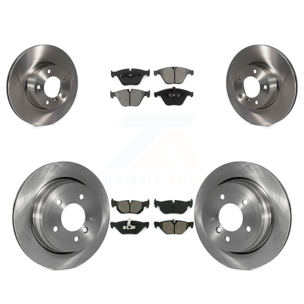 Disc Brake Rotor & Semi-Metallic Pad Front Rear Kit For BMW 328i xDrive X1 328xi