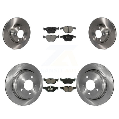 Disc Brake Rotor & Semi-Metallic Pad Front Rear Kit For BMW 328i xDrive X1 328xi